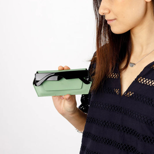 Fox & Leo Glasses Case - Sage