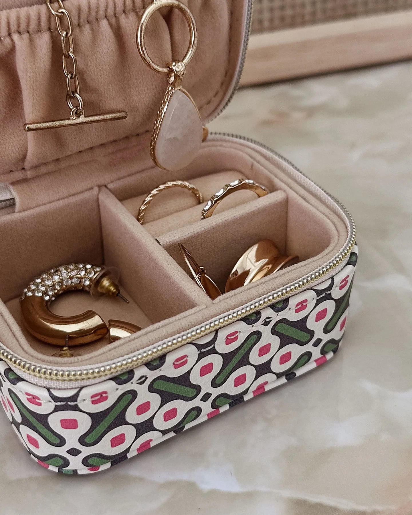 Louenhide Suzie Jewellery Box - Retro Olive