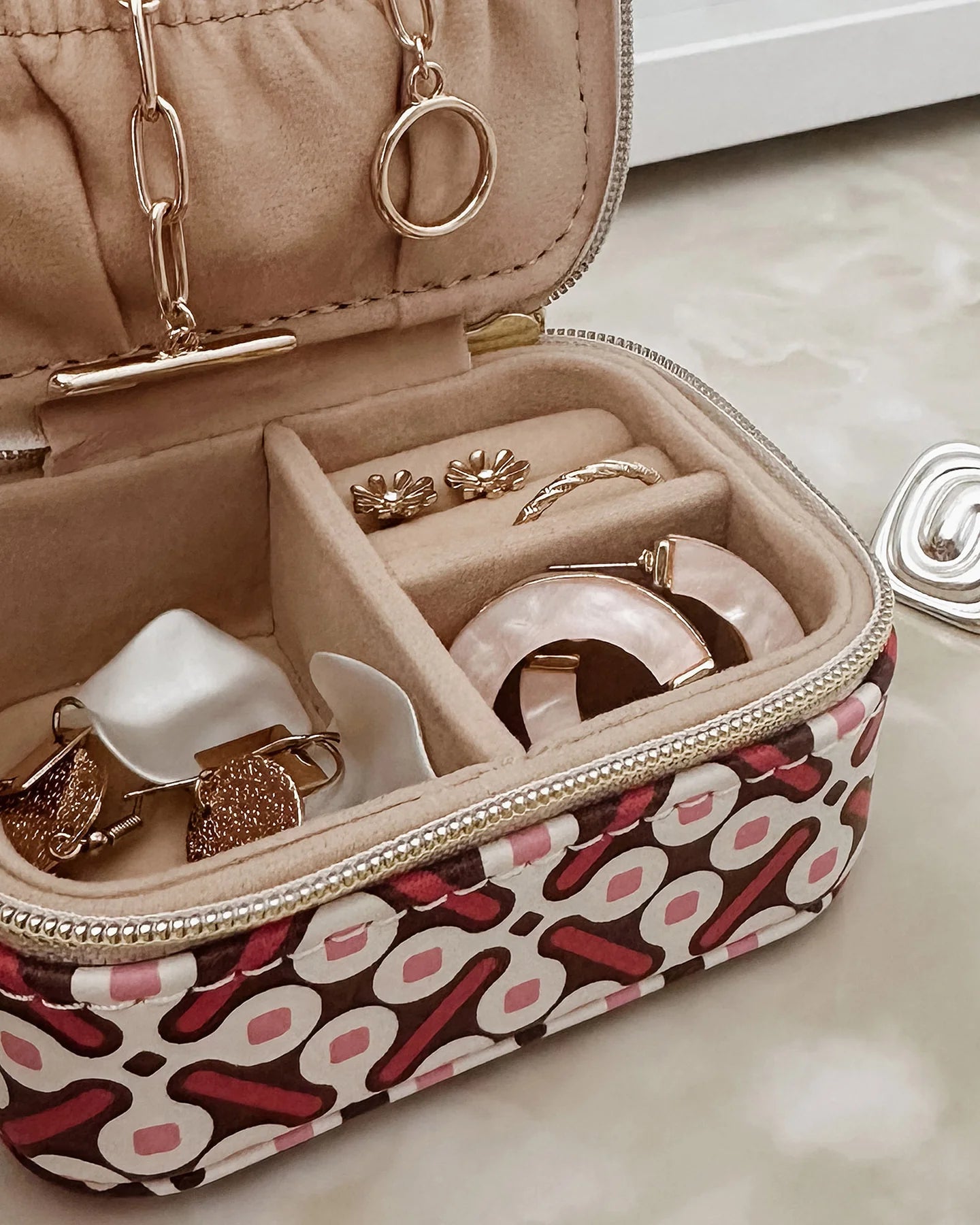 Louenhide Suzie Jewellery Box - Retro Pink