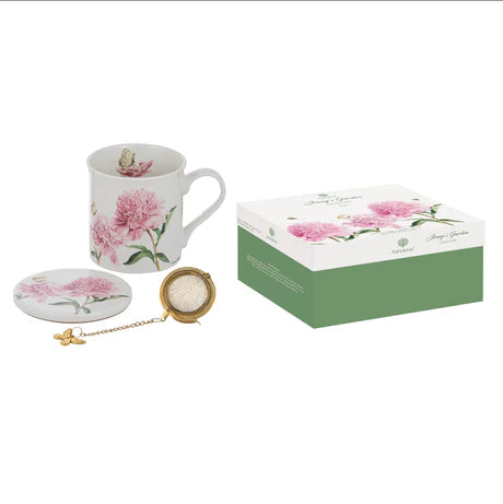 Garden Pink Peony Tea Gift Set