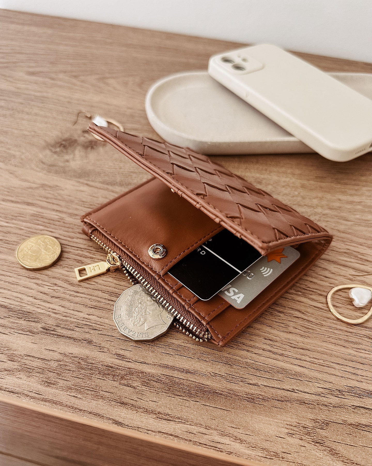 Louenhide Lily Wallet - Woven Tan