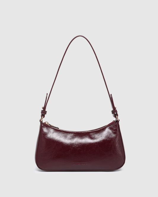 Louenhide Jacqueline Shoulder Bag - Burgundy Patent