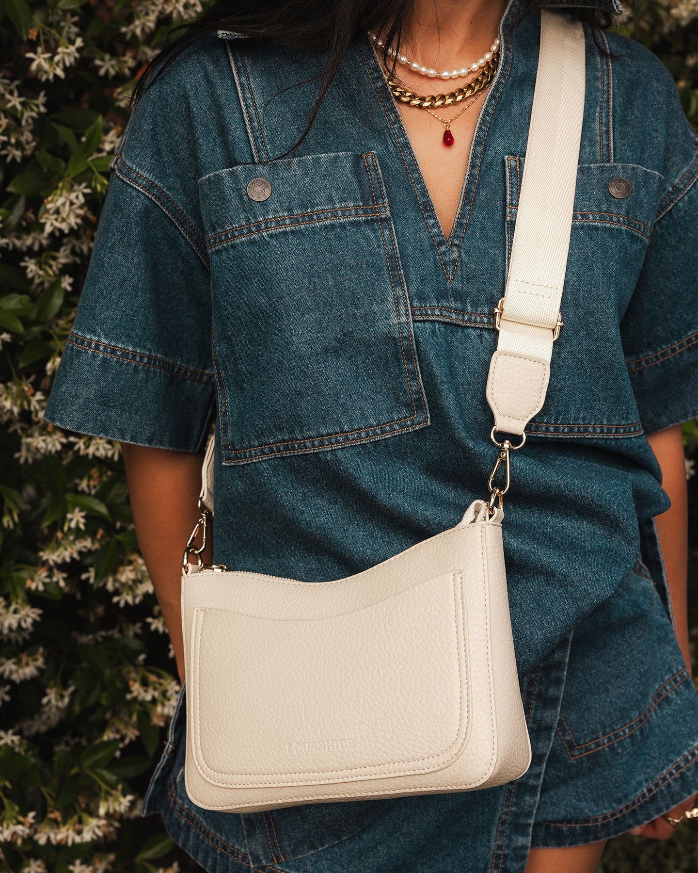 Louenhide Linda Crossbody Bag | Almond