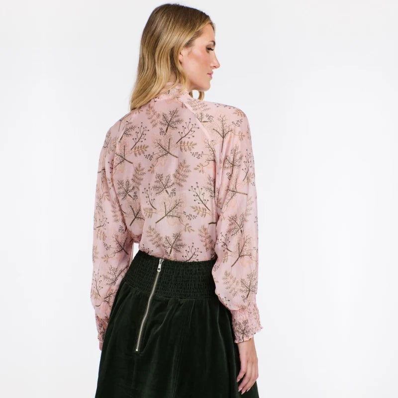 Hazel Leaf Top - Tea Rose