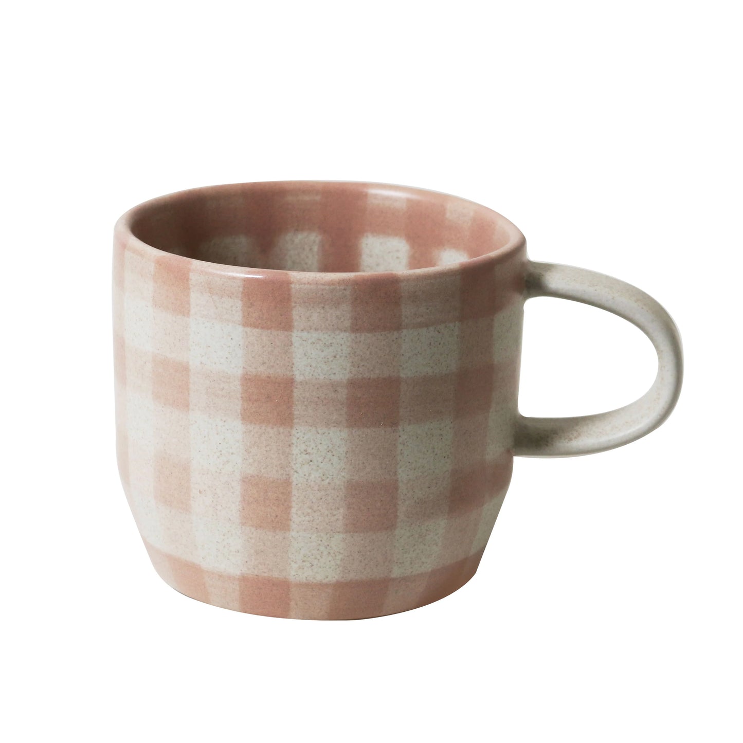 Soft Terracotta Check Mug | Cats Pyjamas