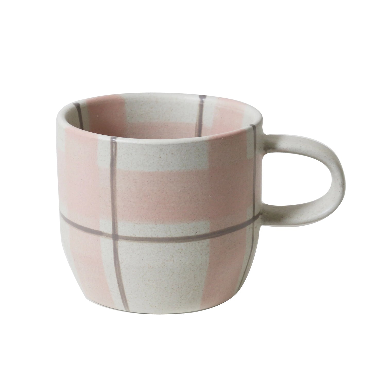 Blush & Grey Check Mug | Cats Pyjamas