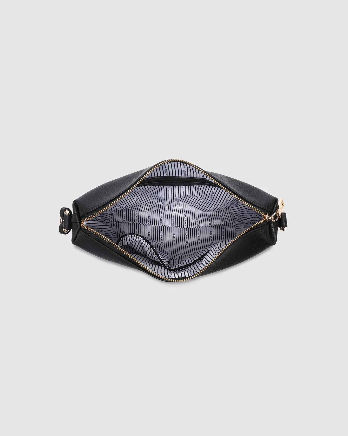 Daisy Stripe Crossbody Bag | Black
