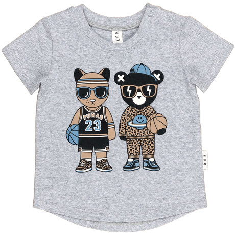 Huxbaby B-Ball Pals T-Shirt | Grey