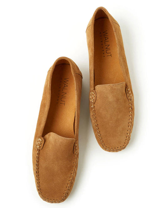 Walnut Cigar Suede Loafer | Sand