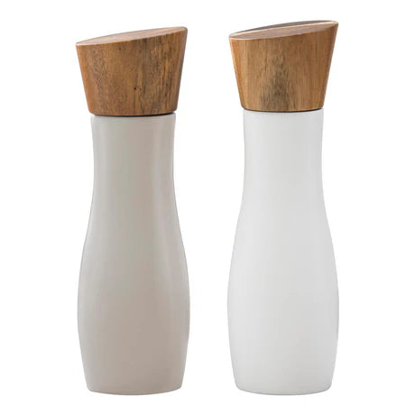 Salt & Pepper Grinders - White/Stone