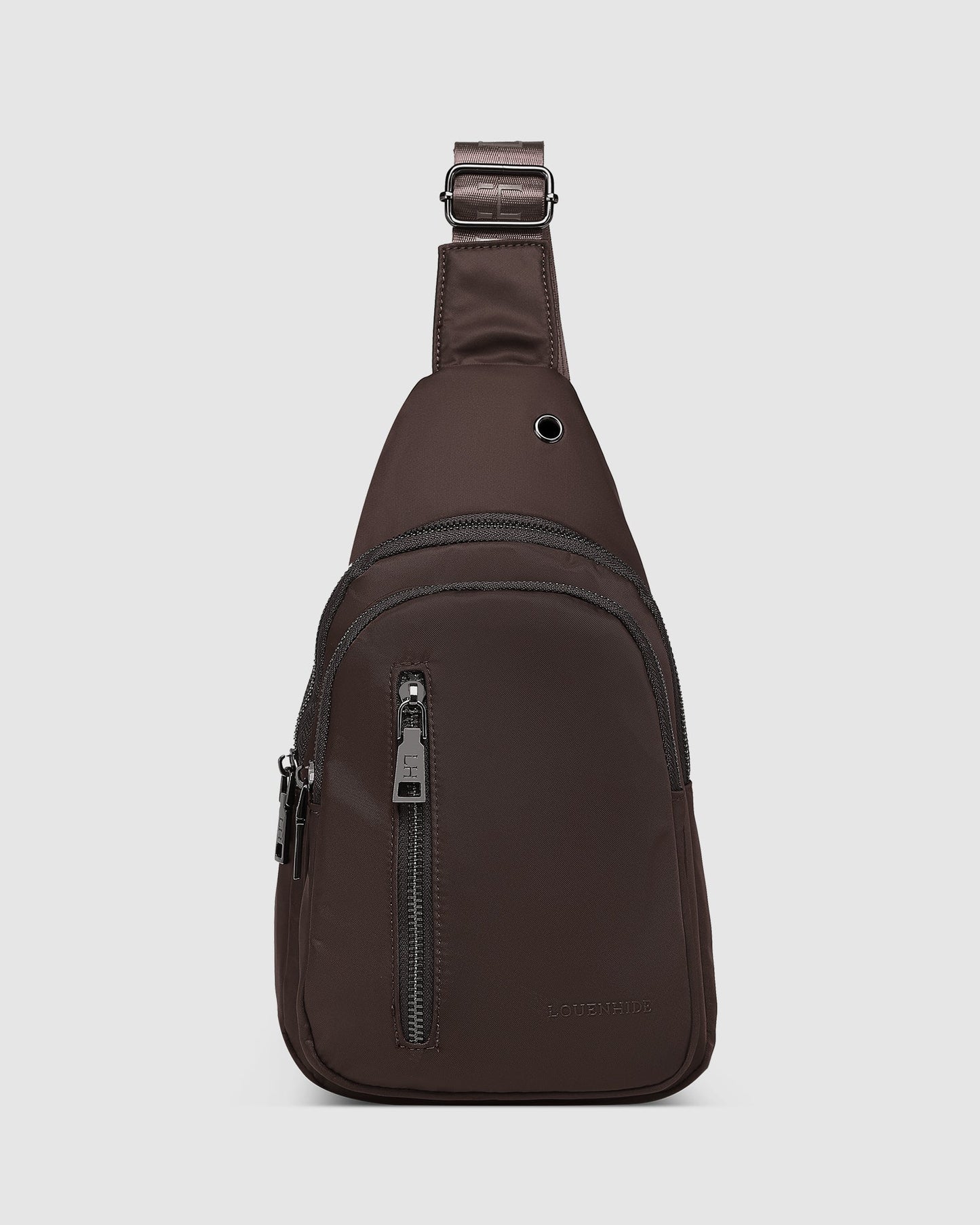 Louenhide Boyd Nylon Sling Bag | Chocolate