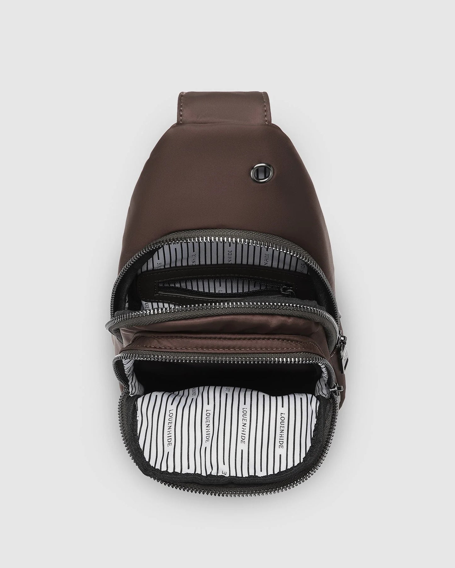 Louenhide Boyd Nylon Sling Bag | Chocolate