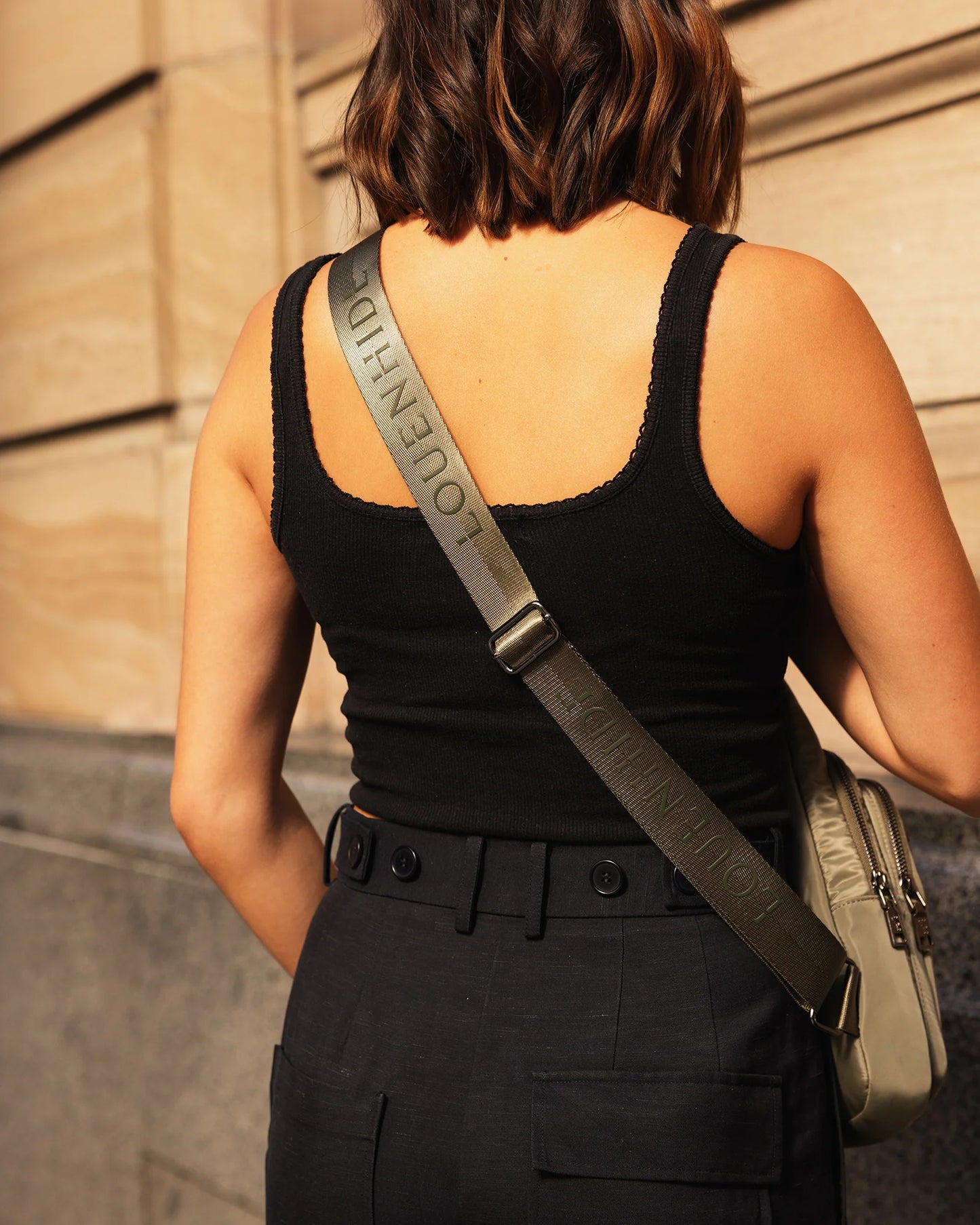 Louenhide Boyd Nylon Sling Bag | Khaki