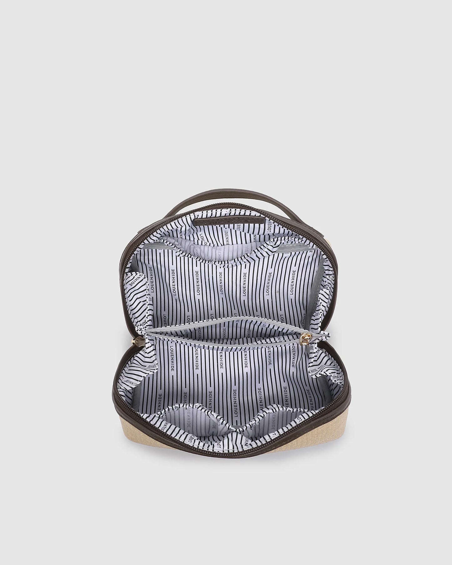 Louenhide Ellis Makeup Bag - Natural Choc