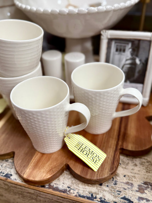 Stockholm White Dots Mug Set of 2