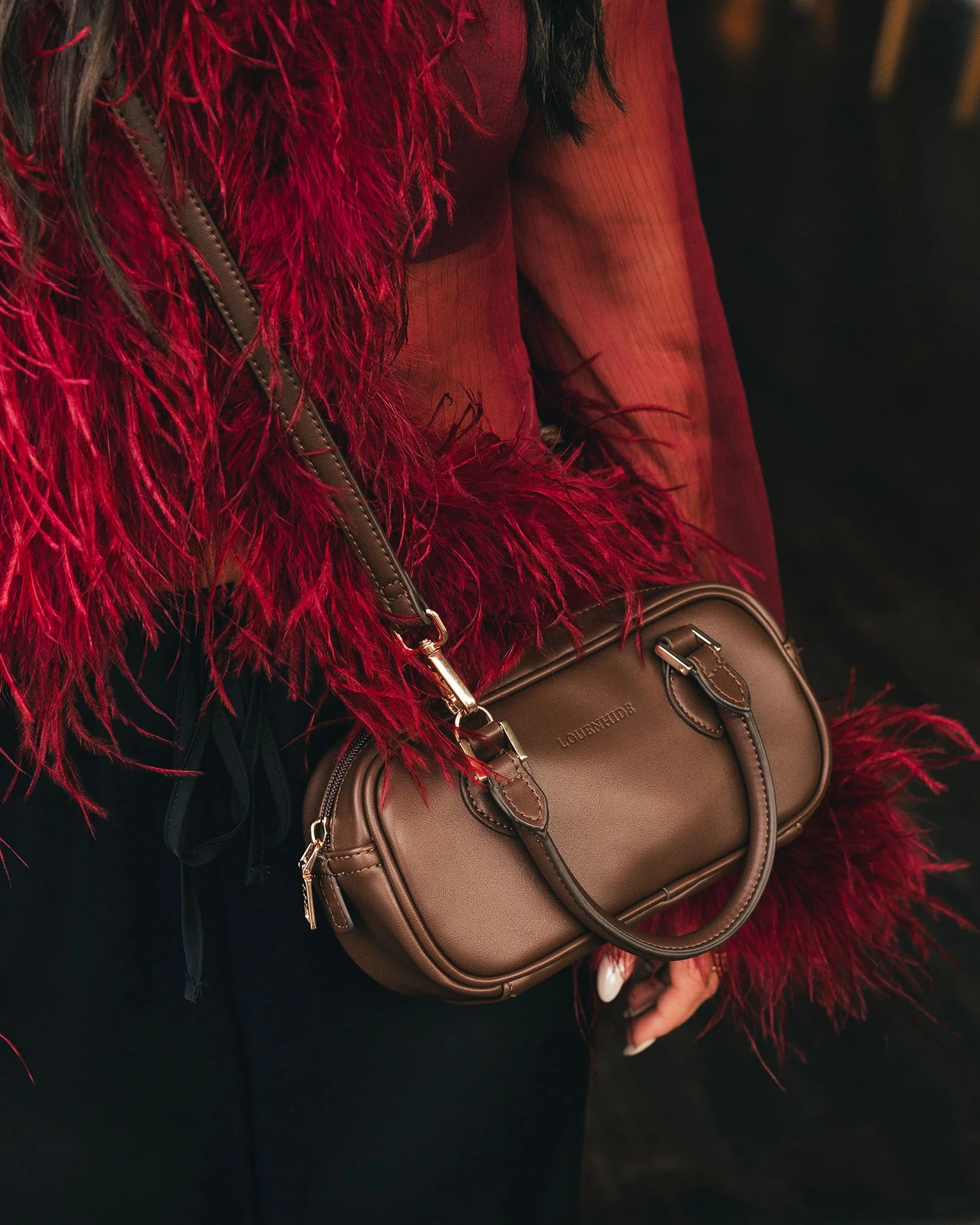 Louenhide Arki Crossbody Bag - Chocolate