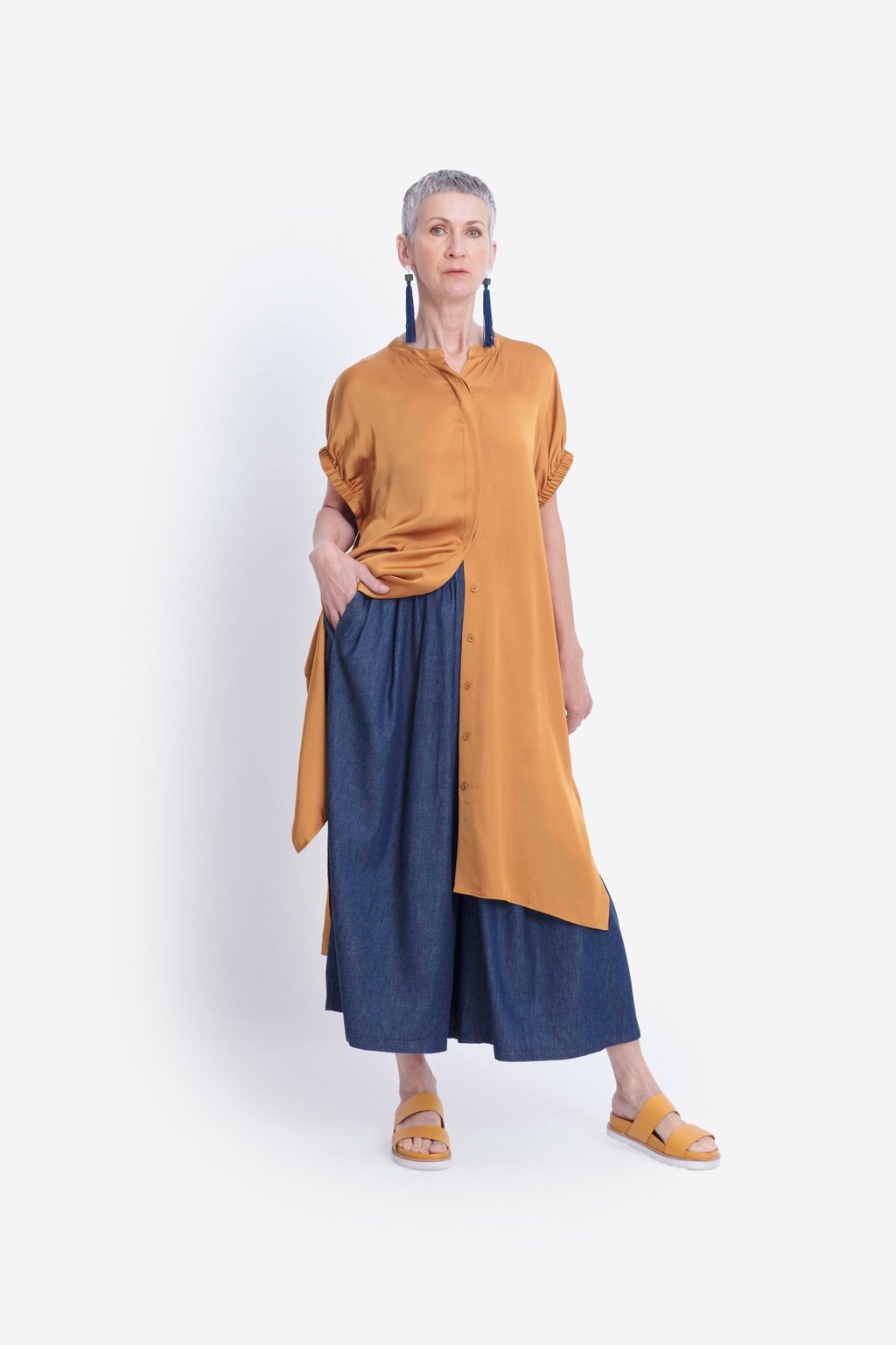 Elk Lesja Dress- Tawny Gold