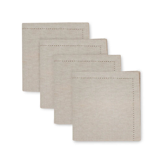 Set of 4 Cotton Napkins - Oatmeal