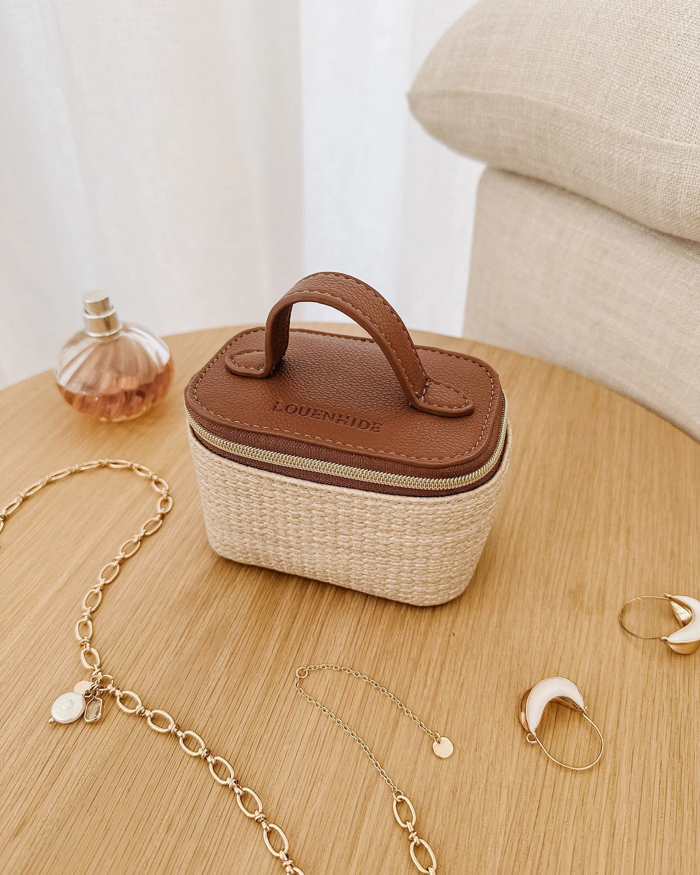 Louenhide Trudy Jewellery Box | Natural Tan