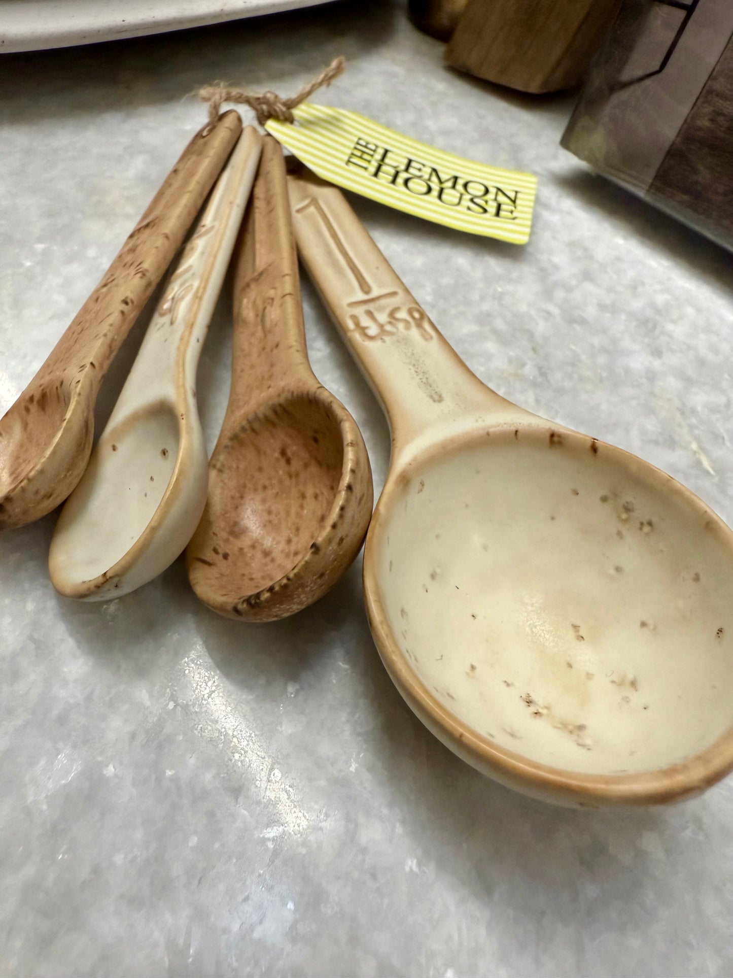 Ceramic Measuring Spoons - Set of 4