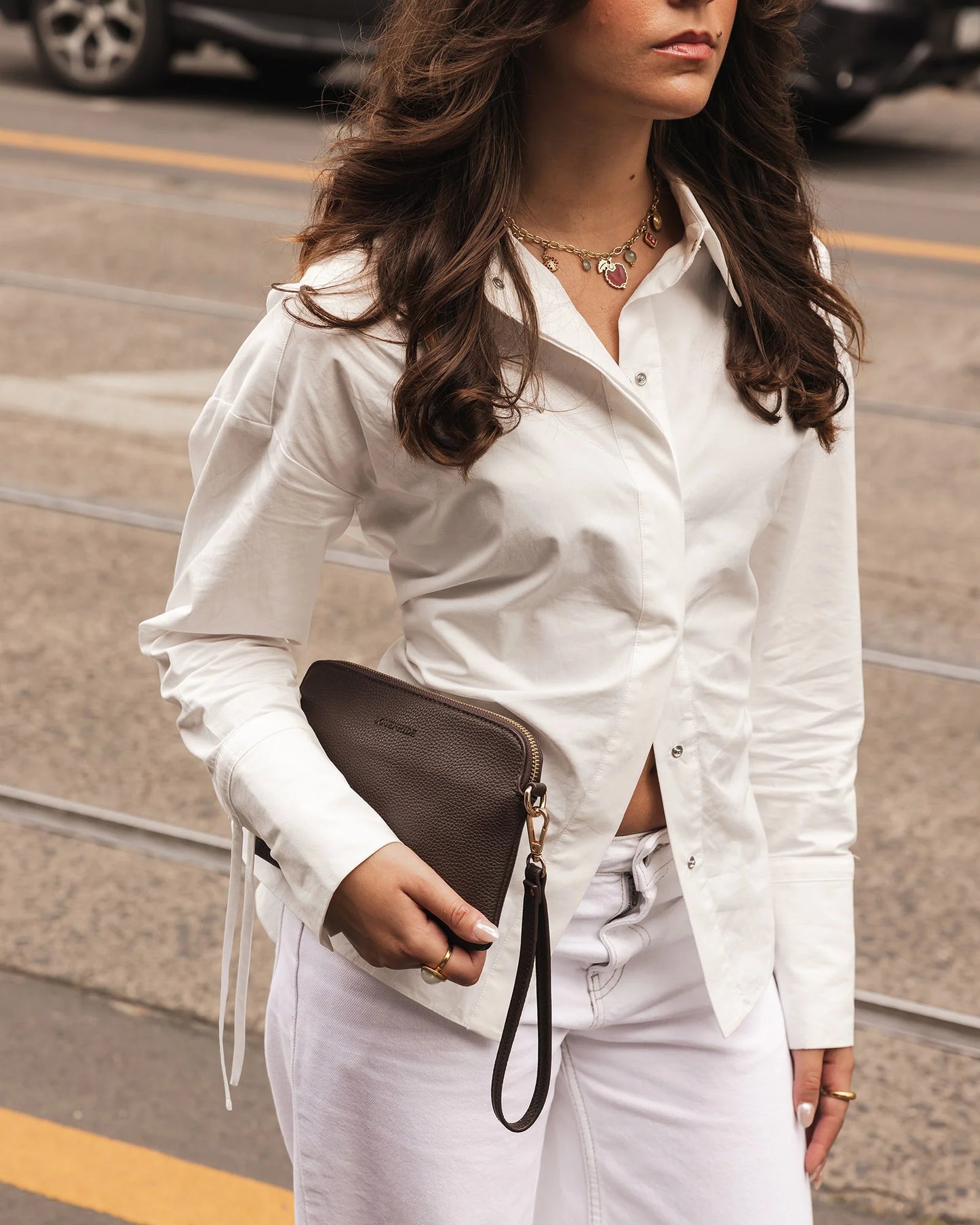 Louenhide Poppy Clutch | Chocolate