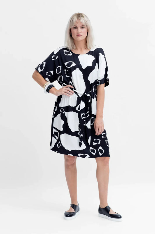 Elk Rava Dress - Papier Print