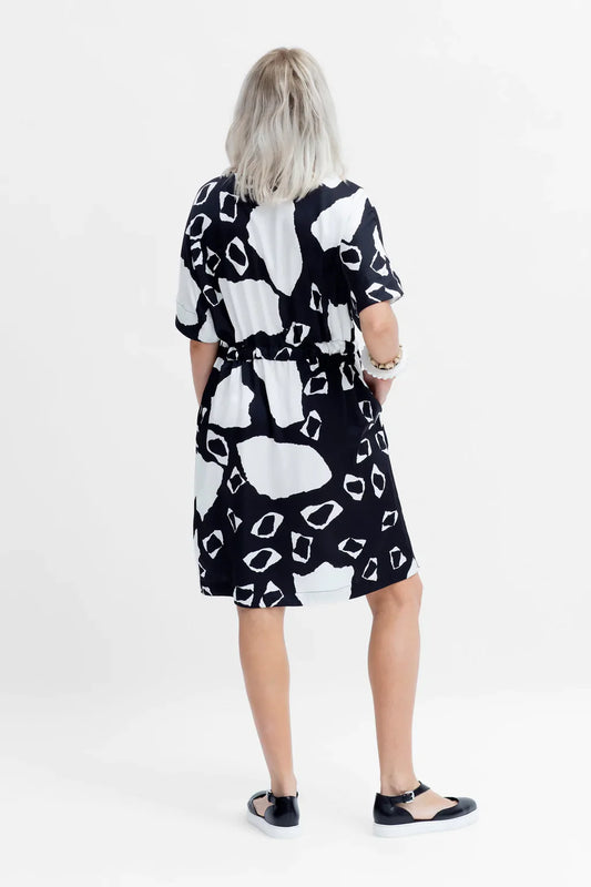Elk Rava Dress - Papier Print
