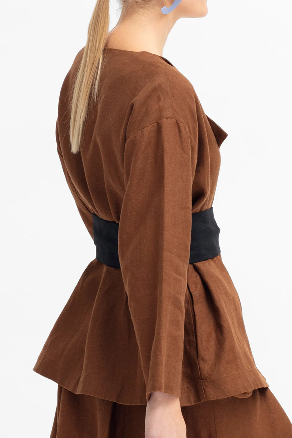 Elk Ativ Linen Jacket | Bronze Brown