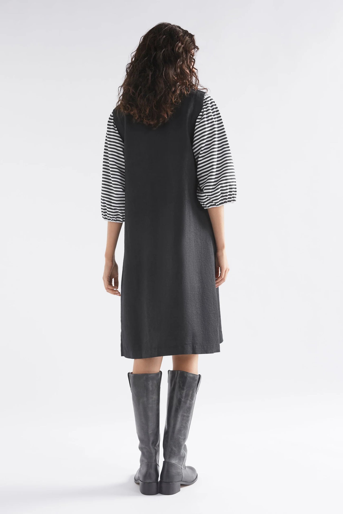 Elk Olsson French Linen Vest | Black