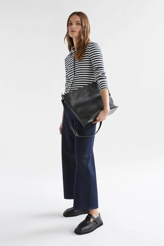 Elk Kullan Ribbed Shirt | White Ink Stripe