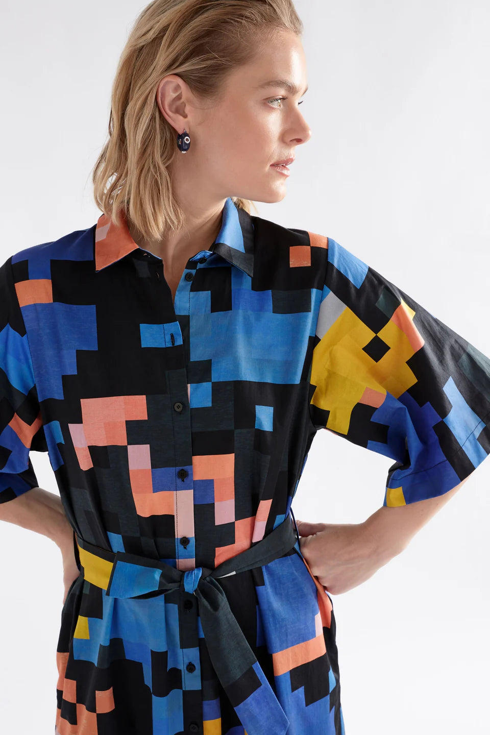 ELK Grand Shirt Dress - Lucent Print