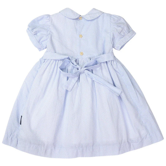 Korango Hand Smocked Frill Dress | Blue