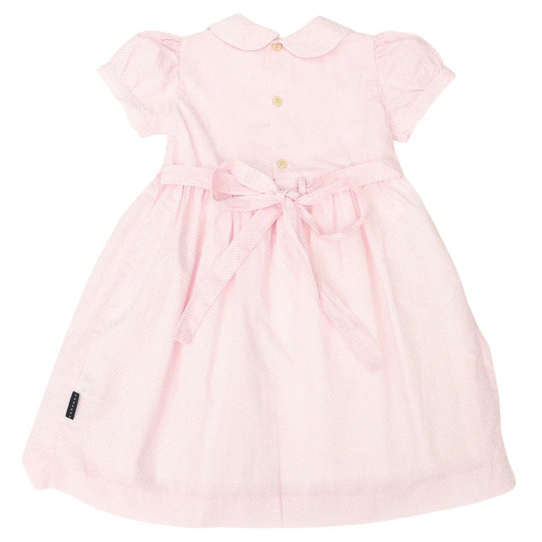 Korango Hand Smocked Frill Dress | Pink