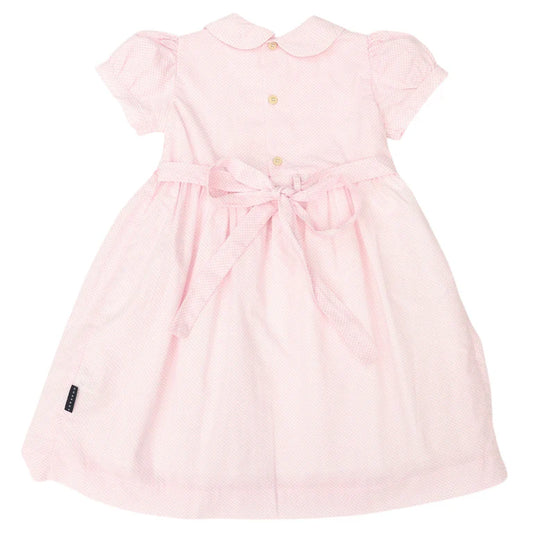 Korango Hand Smocked Frill Dress | Pink