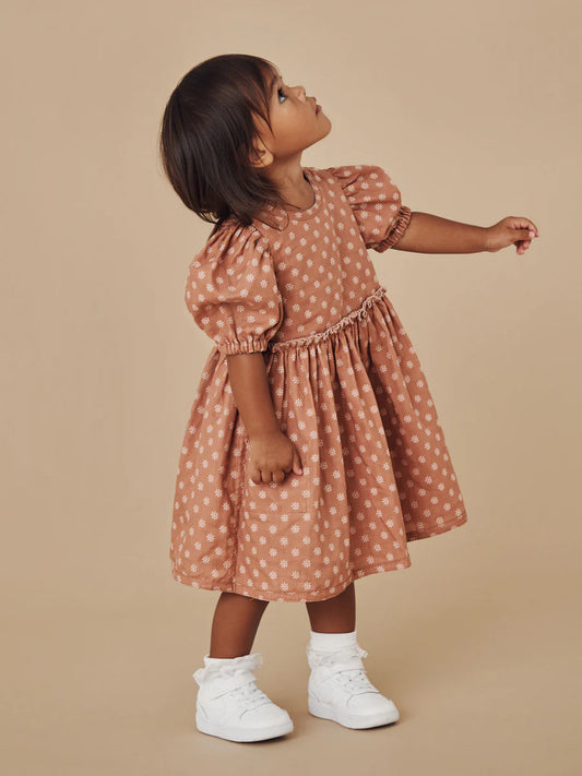 Huxbaby Reversible Puff Sleeve Dress | Daisy Muslin
