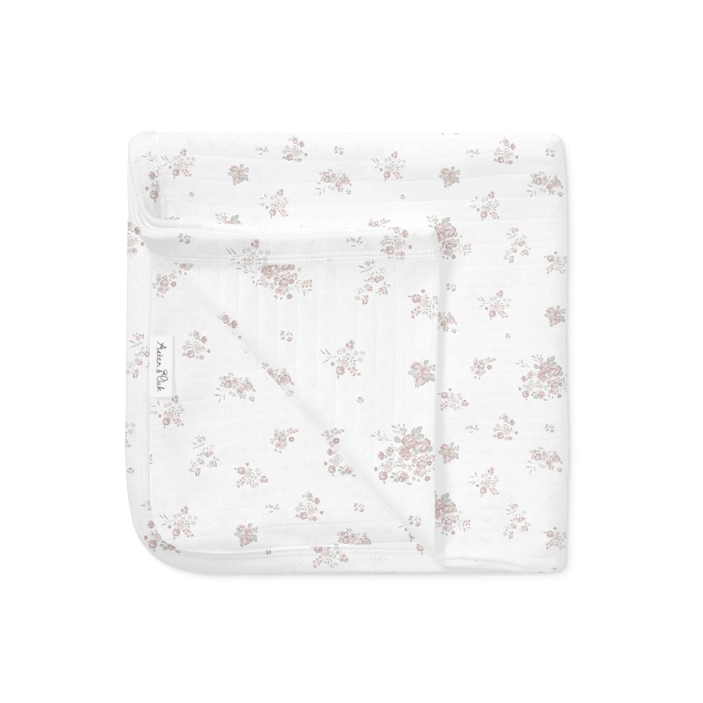 Aster & Oak Posie Floral Pointelle Baby Wrap