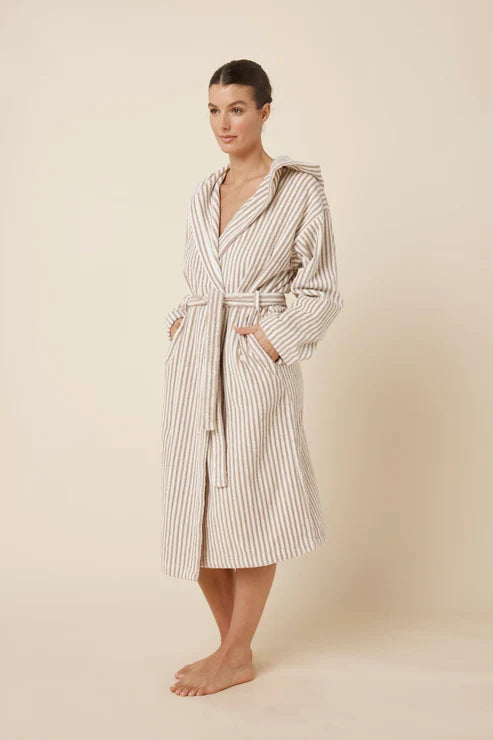 Adriana Terry Towel Robe - Natural