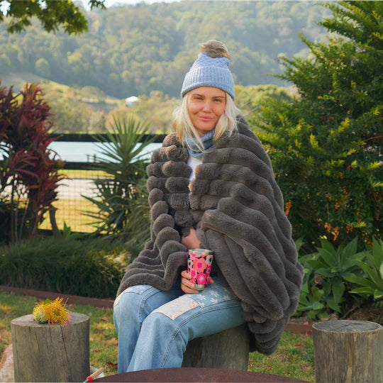 Cable Knit Snood and Beanie Boxed Set