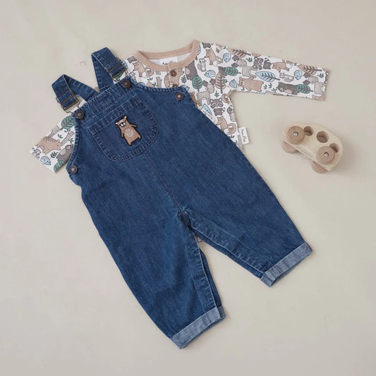 Aster & Oak Noah Woodland Onesie