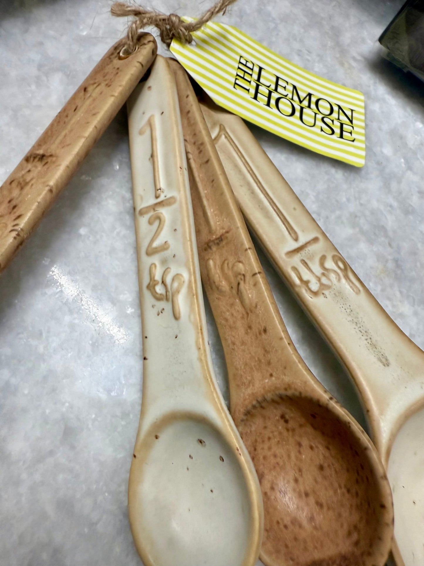 Ceramic Measuring Spoons - Set of 4