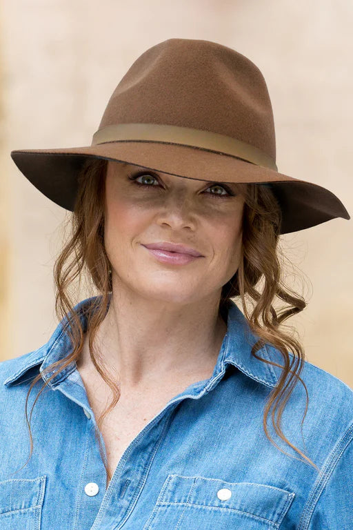 Thredbo Wool Felt Fedora | Chocolate