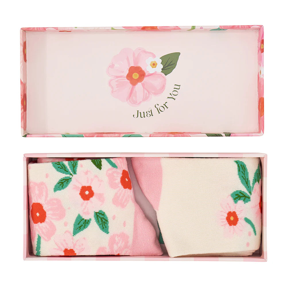 Boxed Socks 2 Pack - Meadow Blush