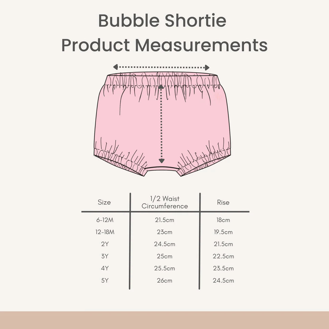 Prudie & Primmie Bubble Shortie - Almond Blossom