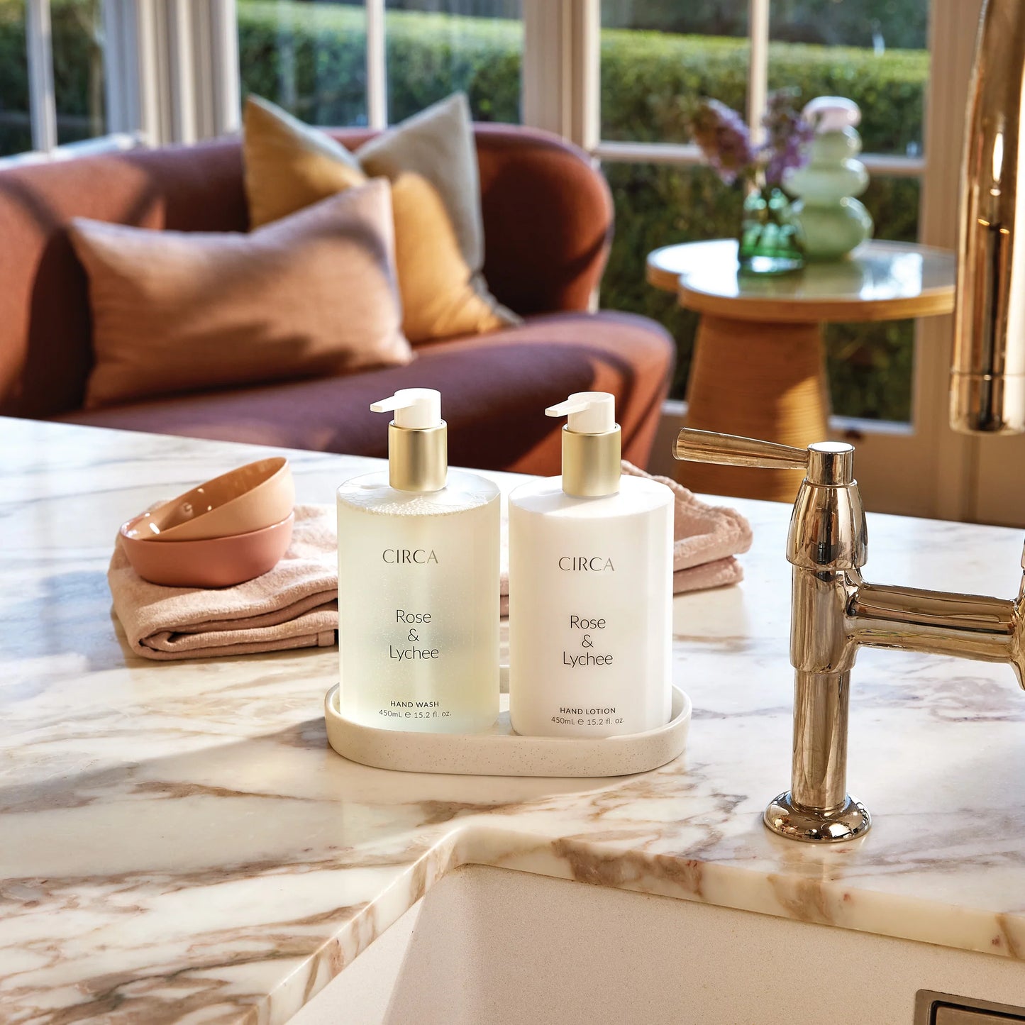 Circa Rose & Lychee Hand Care Duo Set 900mL