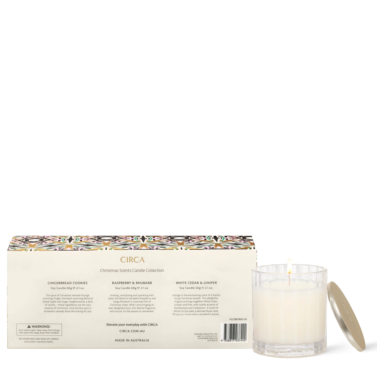 Mini Candle Trio 3x60g Soy Candles