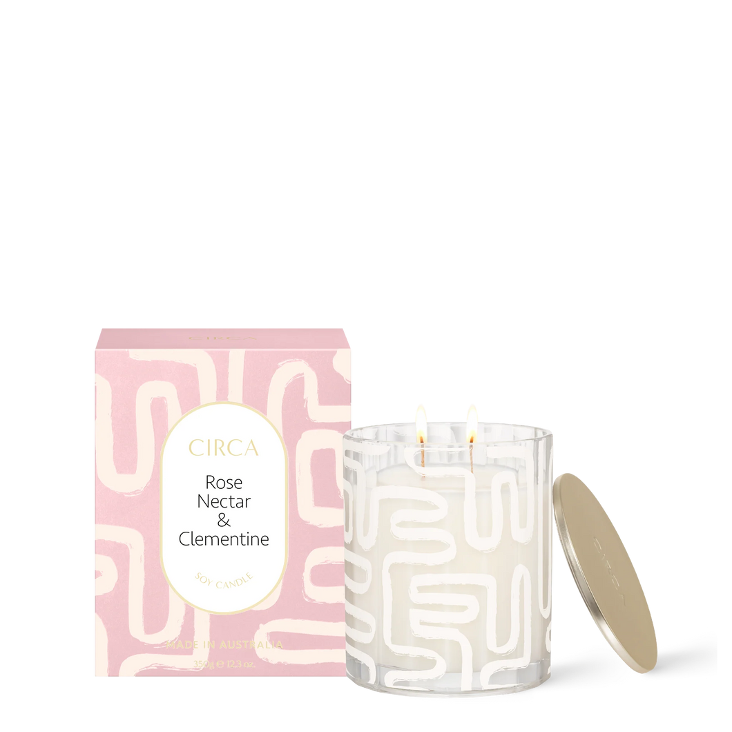 Rose Nectar and Clementine- 350g Candle
