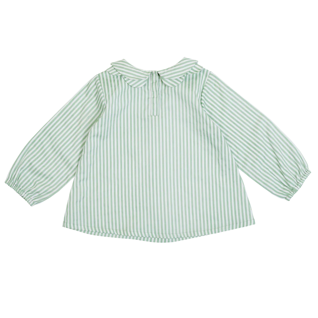 Collared Shirt - Sage & Milk Stripe