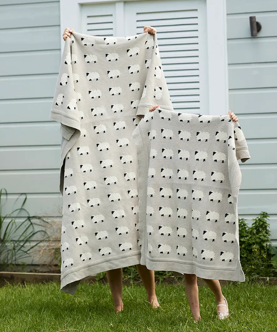 Counting Sheep Cotton Throw