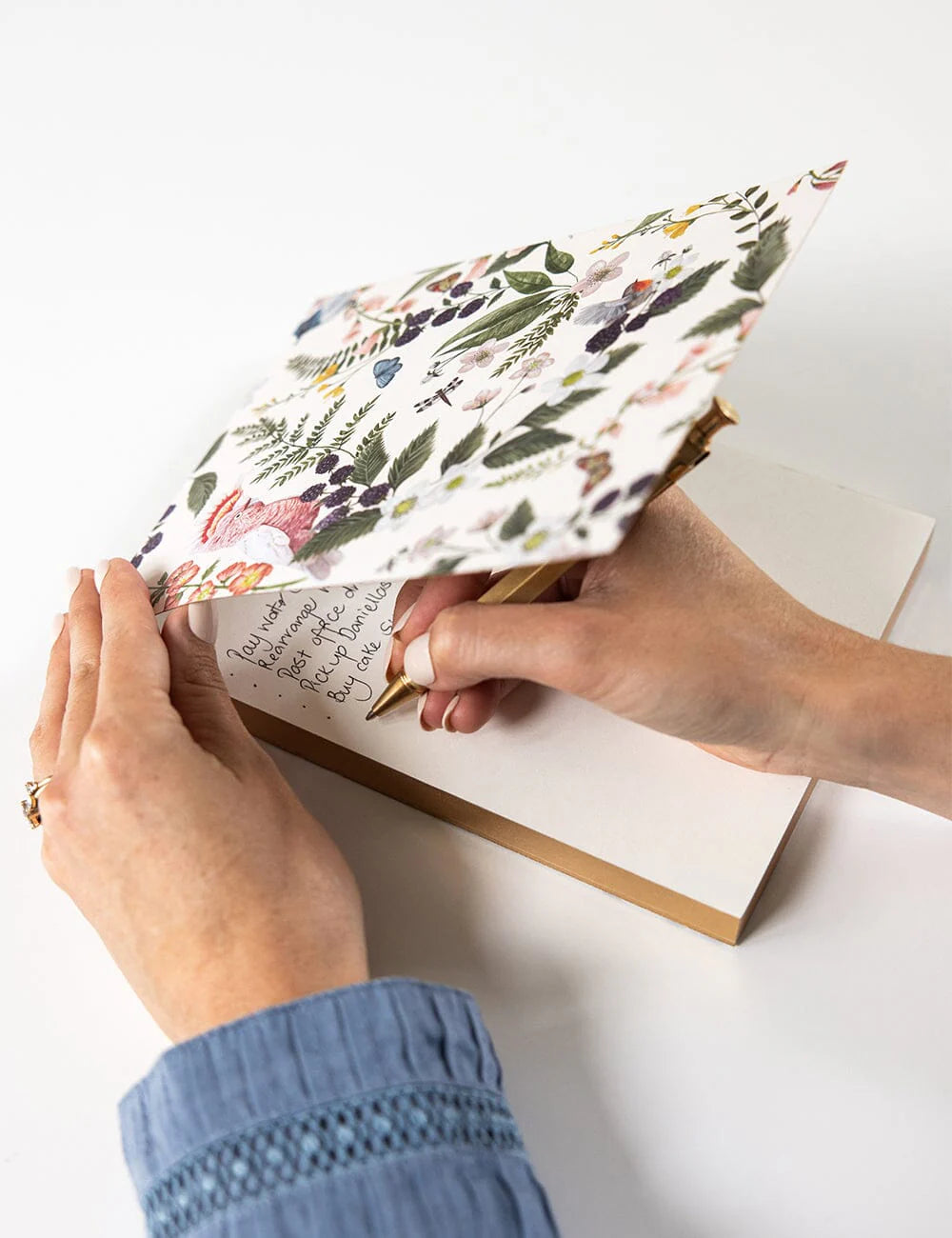 Desktop Jotter Notepad - Pink Cockatoo