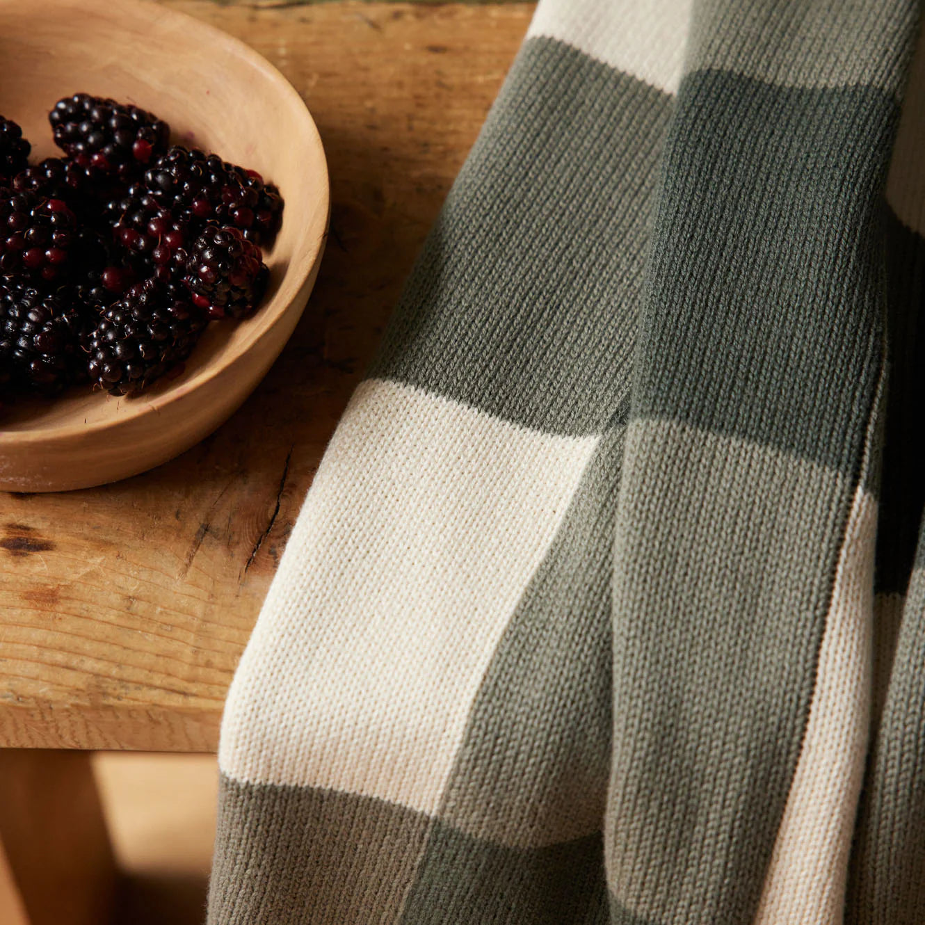 Dune Baby Blanket - Thyme Check